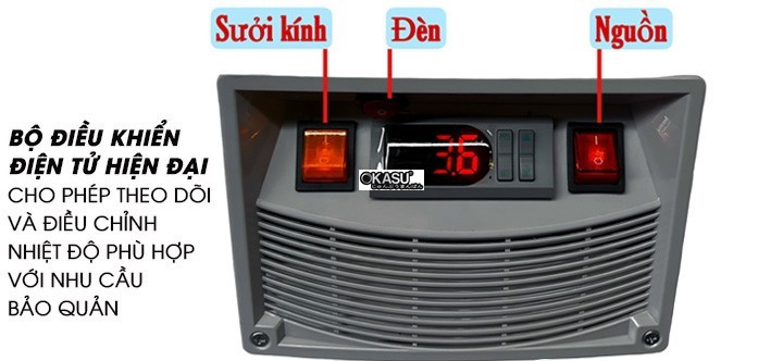 tu banh kem kinh vuong 5 tang snow village gb-300-4l.z5 1m2 hinh 1