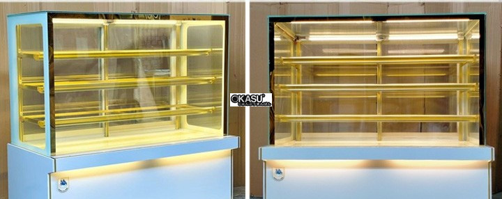 tu banh kem kinh vuong 4 tang snow village gb-350-4l.z4 1m5 hinh 1