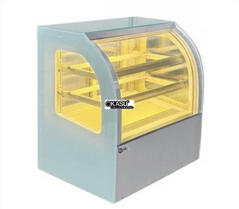 tu banh kem mini de ban kinh cong snow village gb-100-t 0.7m hinh 0