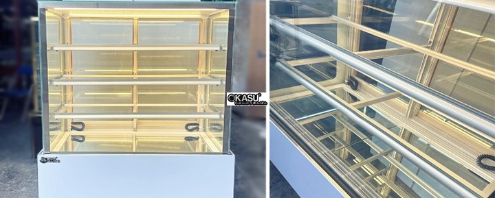 tu banh kem kinh vuong 4 tang snow village gb-300-4l.z4 1m2 hinh 1