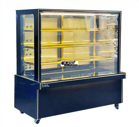 tu banh kem kinh vuong 4 tang snow village gb-350-4l.z4 1m5 hinh 0