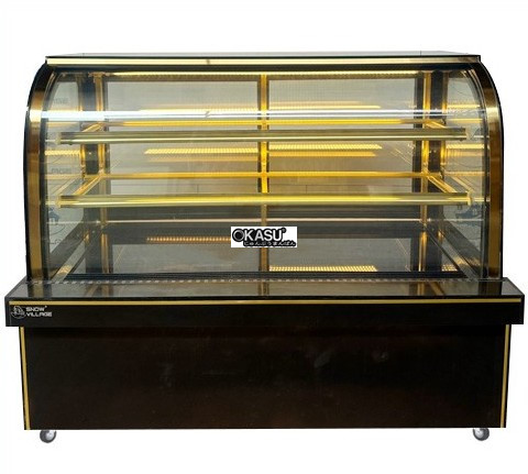 tu banh kem kinh cong 3 tang snow village gb-500-4l 1m8 hinh 0