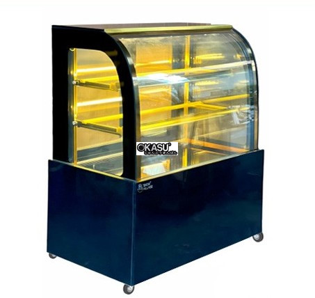 tu banh kem kinh cong 3 tang snow village gb-250-4l 0.9m hinh 0