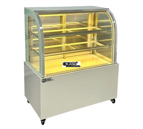 tu banh kem kinh cong 3 tang snow village gb-250-4l 0.9m hinh 1