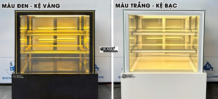 tu banh kem kinh vuong 3 tang snow village gb-250-4l.z 0.9m hinh 1