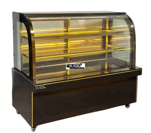 tu banh kem kinh cong 3 tang snow village gb-350-4l 1m5 hinh 0