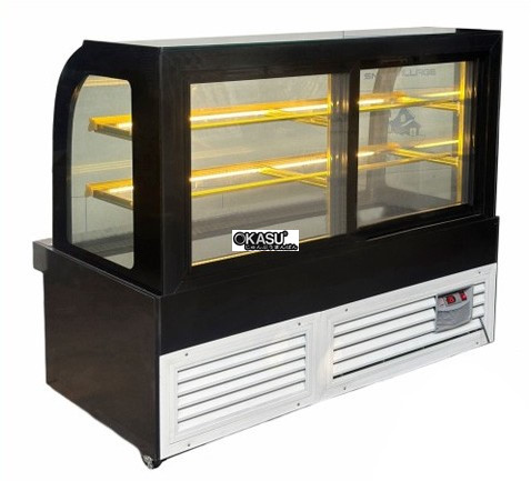 tu banh kem kinh cong 3 tang snow village gb-500-4l 1m8 hinh 1