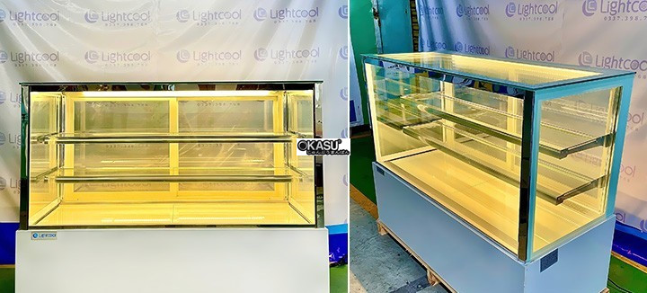 tu banh kem 3 tang kinh vuong lightcool dg-1500z 1m5 hinh 1