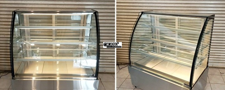 tu banh kem kinh cong 4 tang sanden intercool skk-1207z 1m2 hinh 0