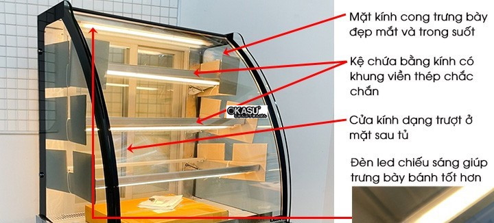 tu banh kem kinh cong 4 tang sanden intercool skk-0907z 0.9m hinh 2