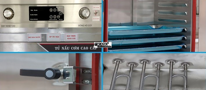 tu nau com 24 khay ket hop gas dien vinaki cam ung 24kdg-cu hinh 2