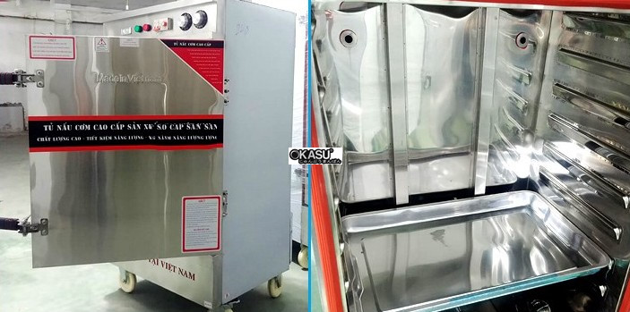 tu nau com 8 khay dung dien vinaki 8kd hinh 1