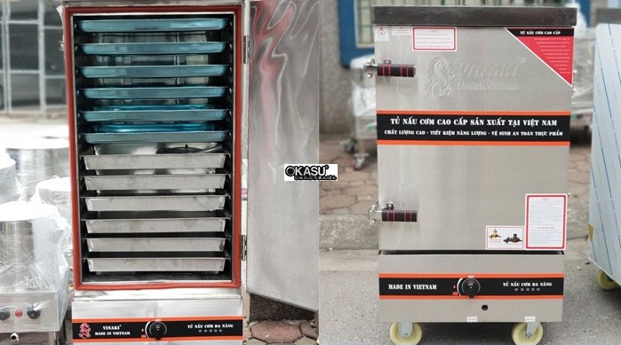 tu nau com 12 khay dung gas vinaki 12kg hinh 1