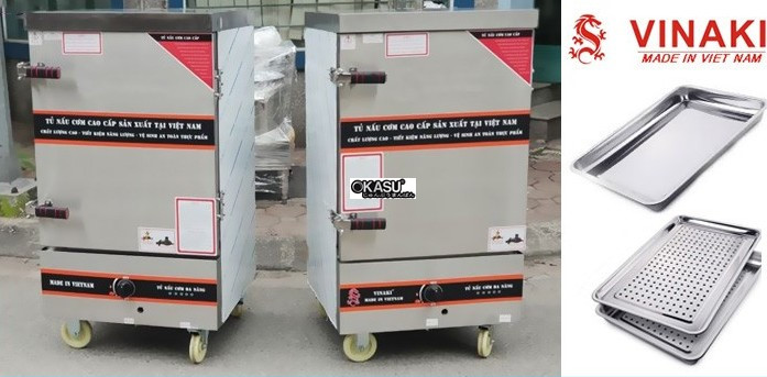 tu nau com 10 khay dung gas vinaki 10kg hinh 0