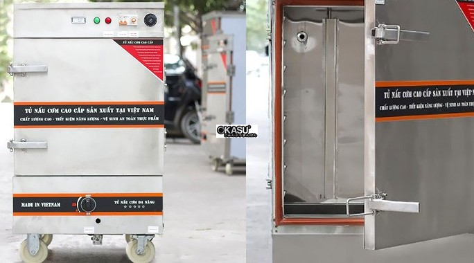 tu nau com vinaki 10 khay dung dien gas ket hop 10kdg hinh 0