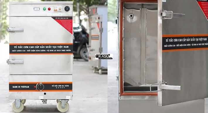 tu nau com vinaki 8 khay dung dien gas ket hop 8kdg hinh 0