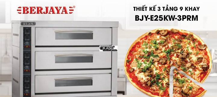 lo nuong dien tu 3 tang 9 khay berjaya bjy-e25kw-3prm hinh 0