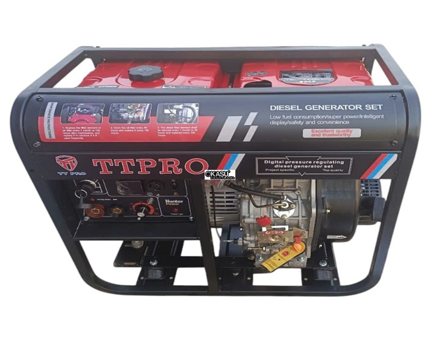 may phat han chay dau 5kw 230a ttpro dien 220v hinh 0