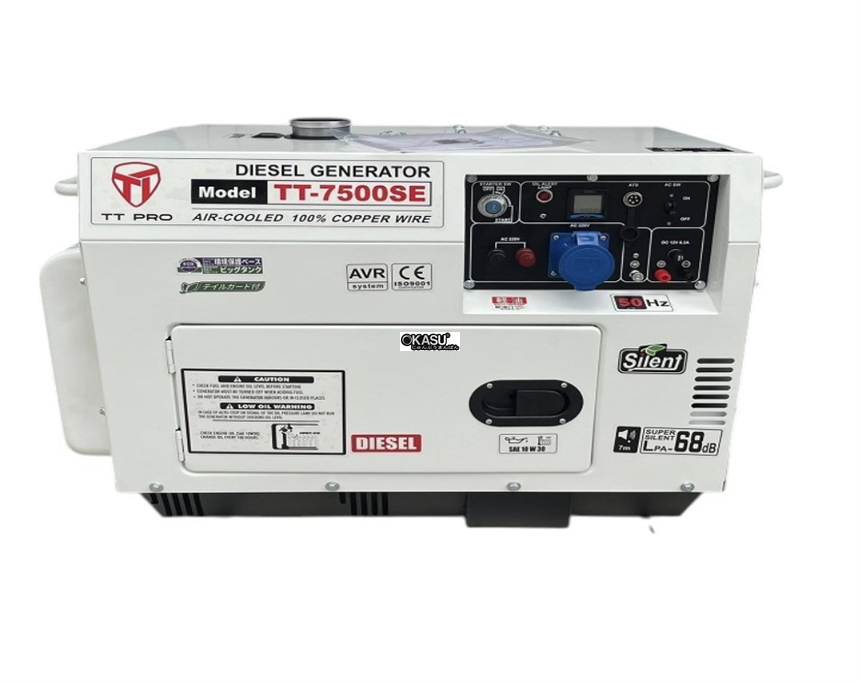 may phat dien 6kw chay dau ttpro tt-7500se hinh 0