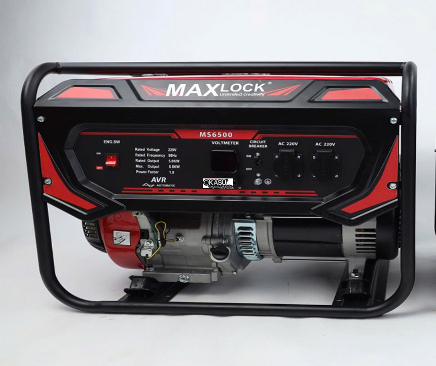 may phat dien xang 5kw maxlock ms6500 (giat no) hinh 0