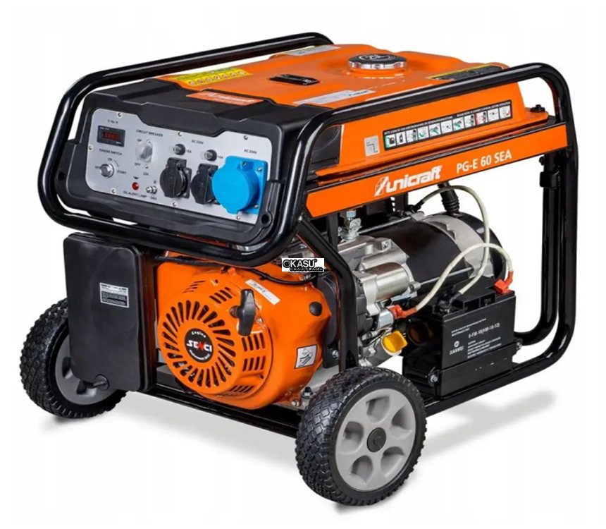 may phat dien chay xang 5kw unicraft pg-e-60 sea hinh 0