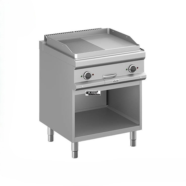 bep chien be mat dung dien, 1/2 mat phang tron, 1/2 mat phang soc duoc ma crom, co chan tu mfte77alr hinh 0