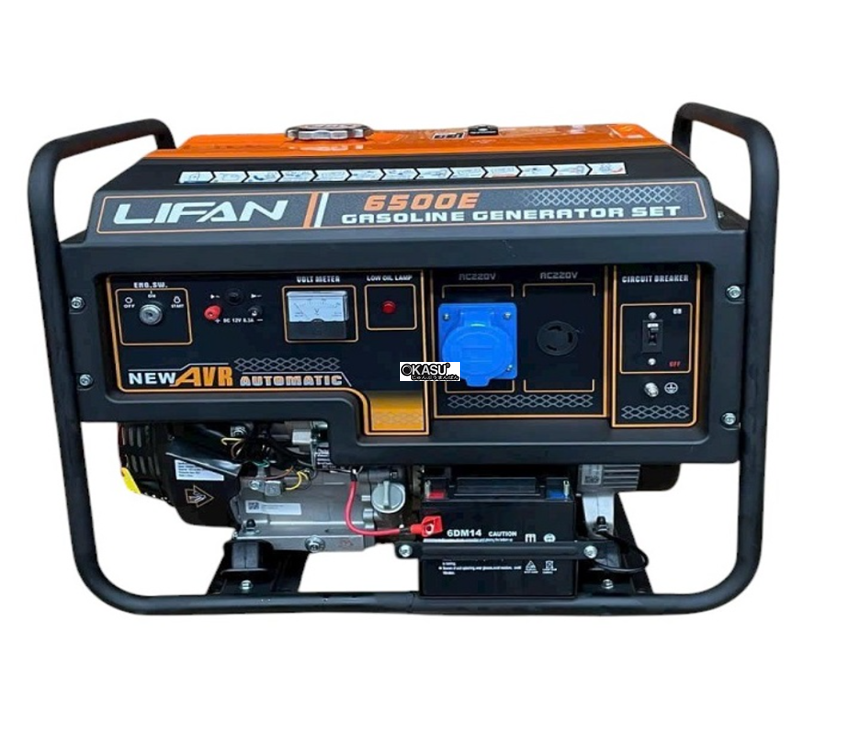 may phat dien chay xang 5kw lifan 6500 (giat no) hinh 0