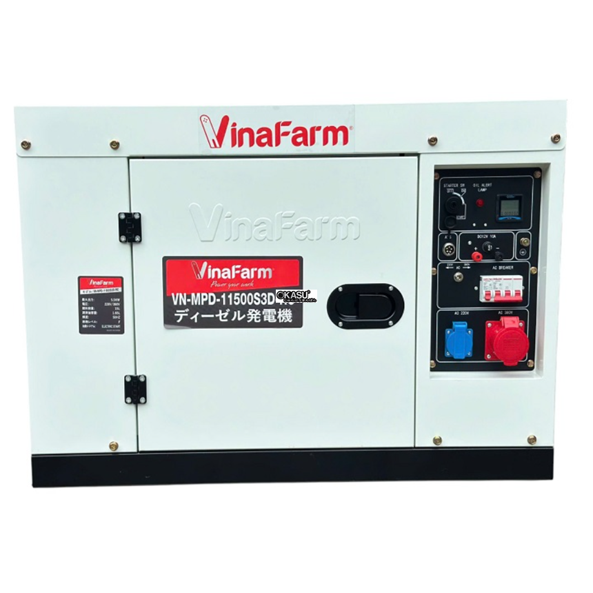 may phat dien 5kw vinafarm vn-mpd-11500s3d-rc (220v/380v) hinh 0