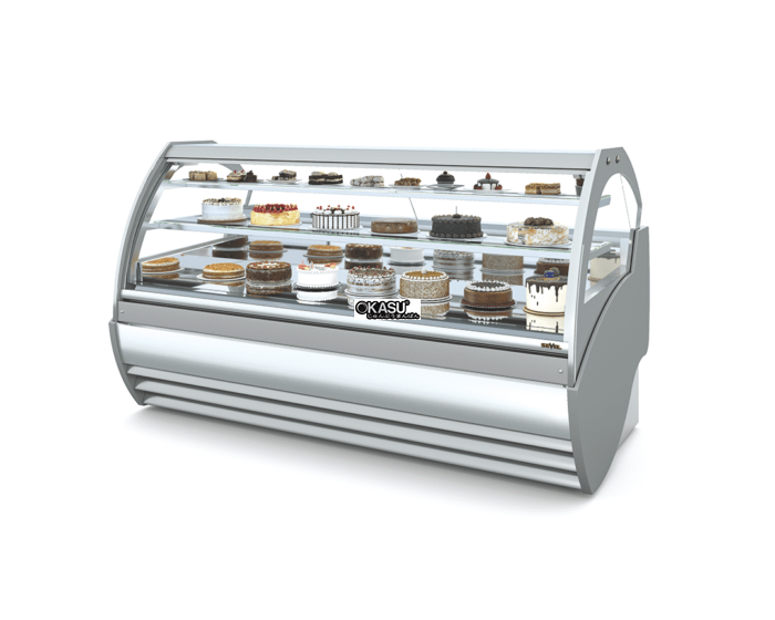 tu trung bay banh kem kinh cong troy hinh 0