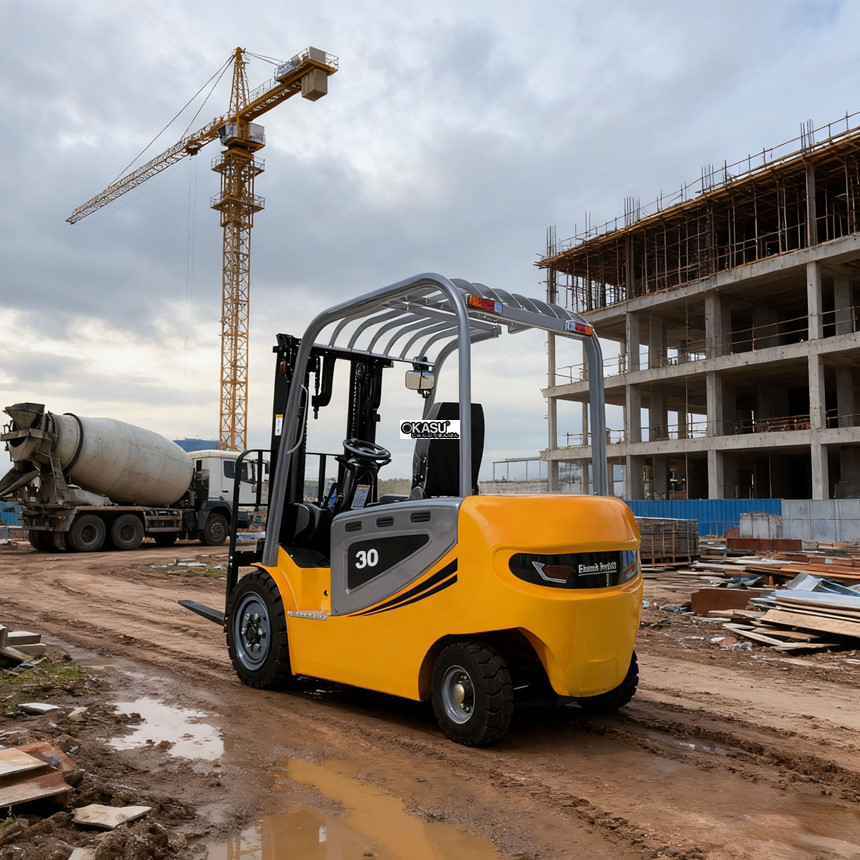 xe nang dien – tai trong 1,5t – 5t, chieu cao nang 3m – 7m kusami ksm20/25/30 hinh 0