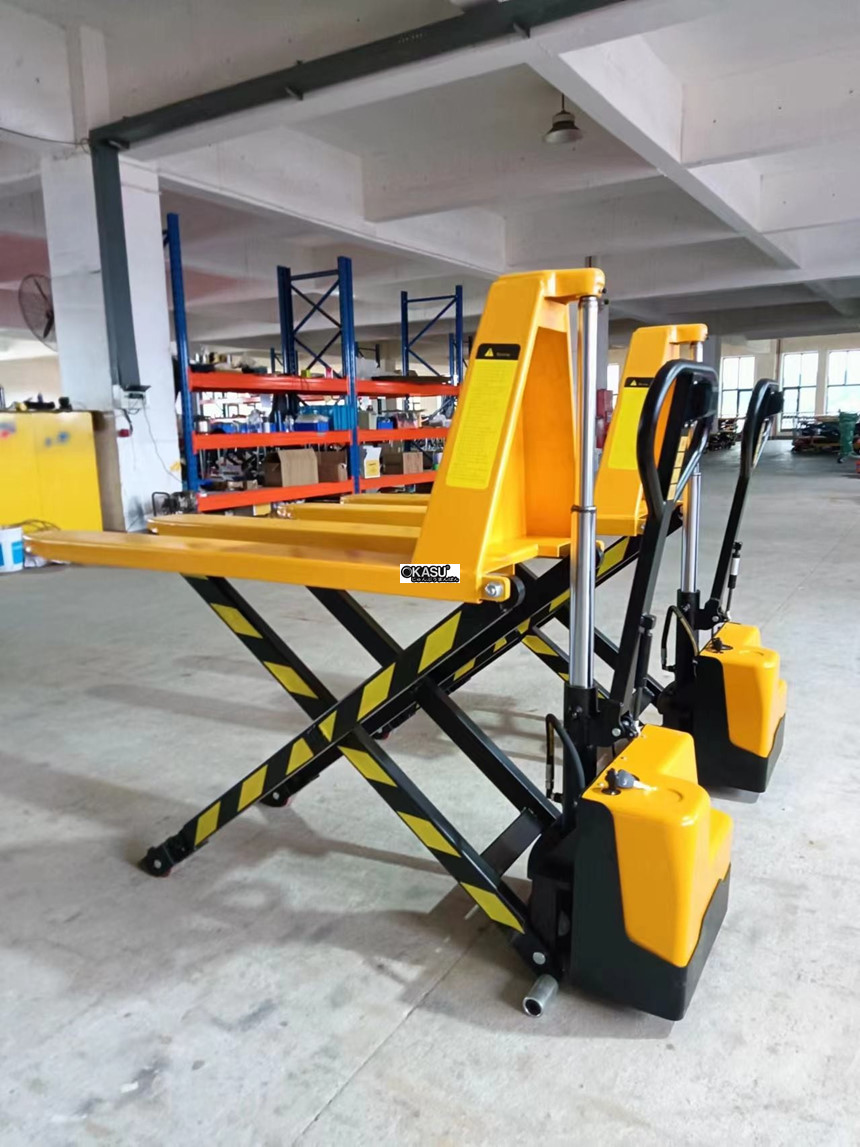 xe nang pallet dien 1000-1500kg, nang cao 1m kusami ksm-1t hinh 1