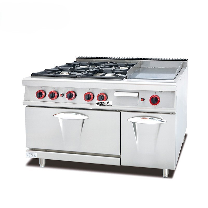 bep gas 4 hong dot + mat chien phang jieguan gh-996a (gh-796a) hinh 0