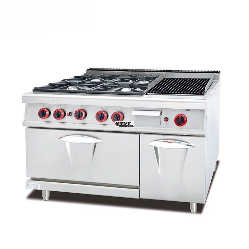 bep gas 4 hong dot + lo nuong kolner gh-999a hinh 0