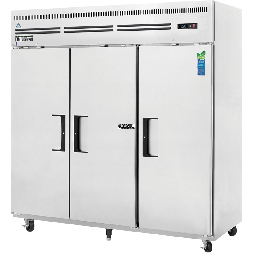 tu mat 3 canh inox everestref esr3 hinh 0