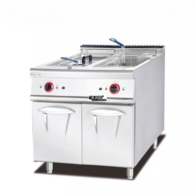 bep chien nhung dien 2 ngan kem tu dung kolner df-885 hinh 0