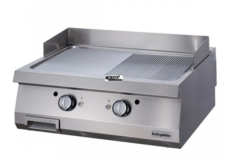 bep chien nua phang nua nham dung gas ozti ogg 8070 1/2 n hinh 0