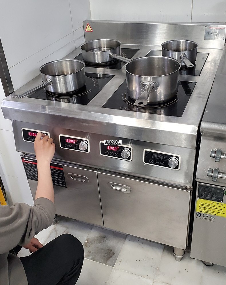 bep tu cong nghiep 4 mat co tu de do inducook id-bd4m3500w hinh 1