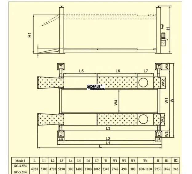 cau nang 4 tru cho kiem tra goc lai 3d doi moi gc-4.5f4 hinh 1