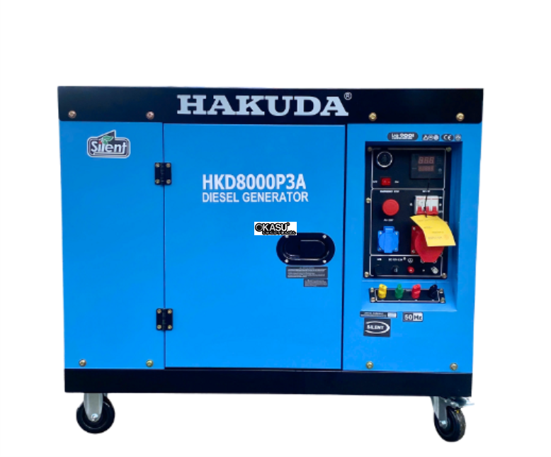 may phat dien chay dau 8kw hakuda hkd8000p3a 3 pha hinh 0