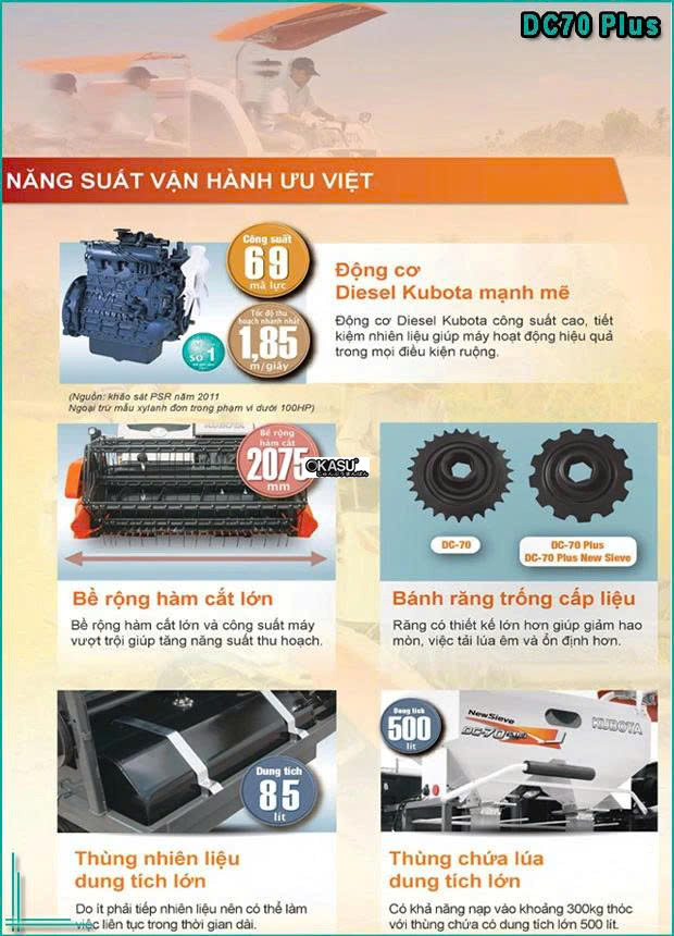 may gat dap lien hop kubota dc70 plus hinh 2