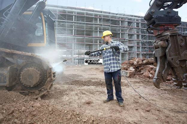 may phun rua ap luc cao dong nuoc nong karcher hds 1000 de hinh 0