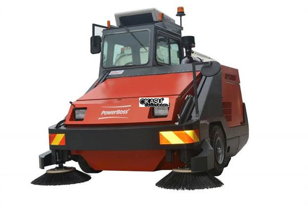 xe quet rac hut bui powerboss armadillo sweeper 9x hinh 0