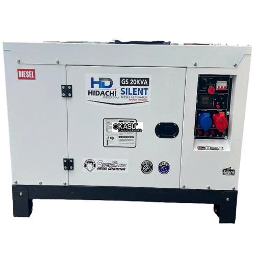 may phat dien 16kw chay dau hidachi gs20kva 3 pha hinh 0