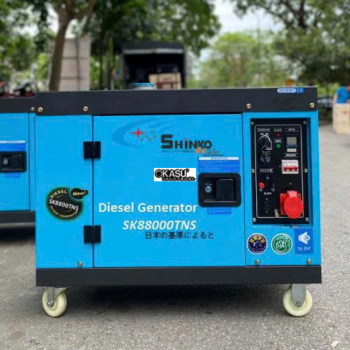 may phat dien chay dau 7kw shinko sk8800tns (3 pha) hinh 0