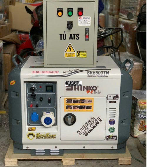 may phat dien 5kw shinko sk6500tn + dong bo ats hinh 0