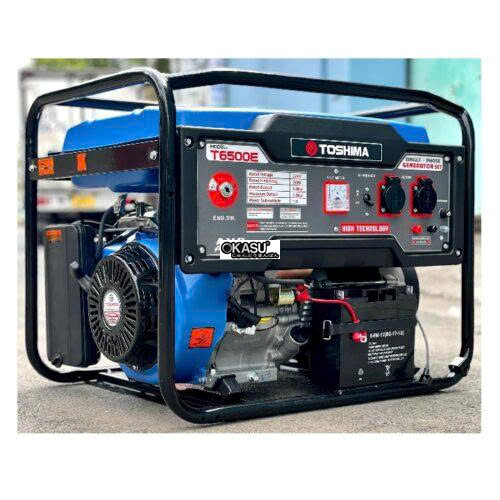 may phat dien chay xang 5kw toshima t65e (de no) hinh 0
