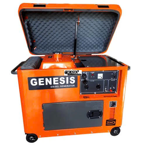 may phat dien chay dau 5kw genesis gd6800ews hinh 0