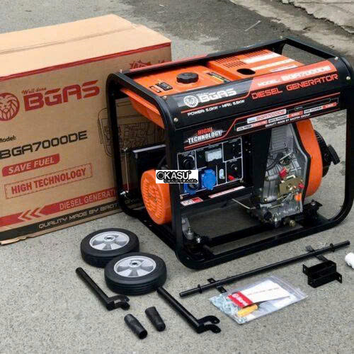 may phat dien chay dau diesel 5.5kw bgas bga7000de hinh 1