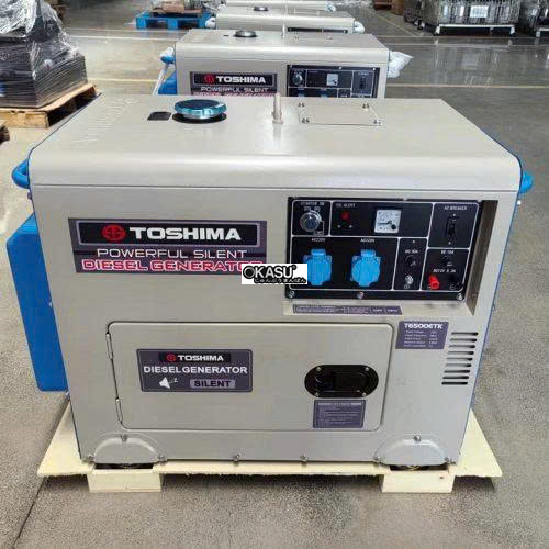 may phat dien chay dau 5kw toshima t6500etk hinh 0