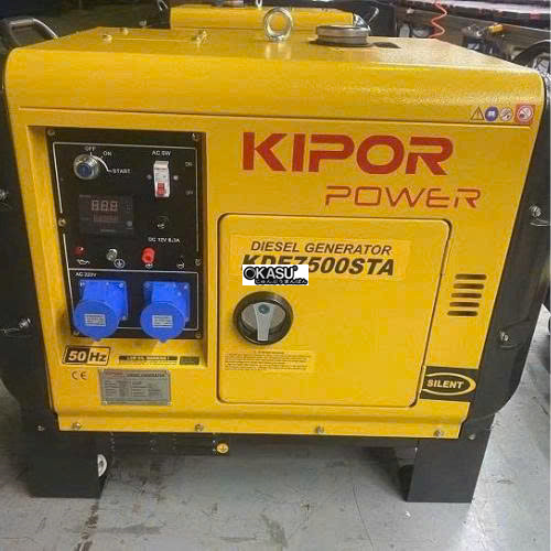 may phat dien 6kw kipor power kde7500sta (sieu chong on) hinh 0